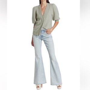 Veronica Beard Sheridan high-rise stretch flare Jeans extra wide flare 16